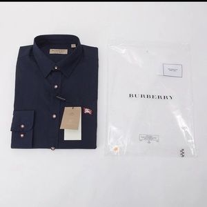 AUTHENTIC Burberry Navy Blue Dress shirt